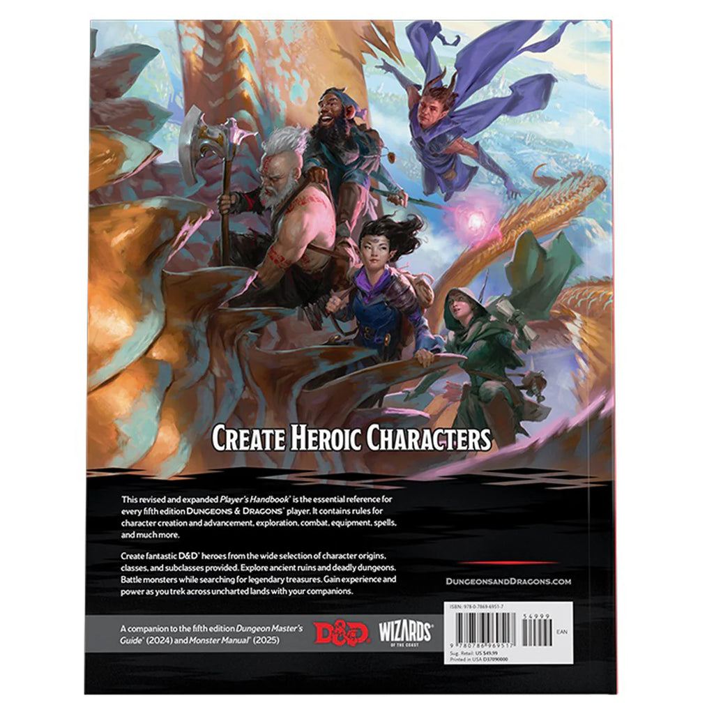 D&amp;D Players Handbook 2024 Hard Cover