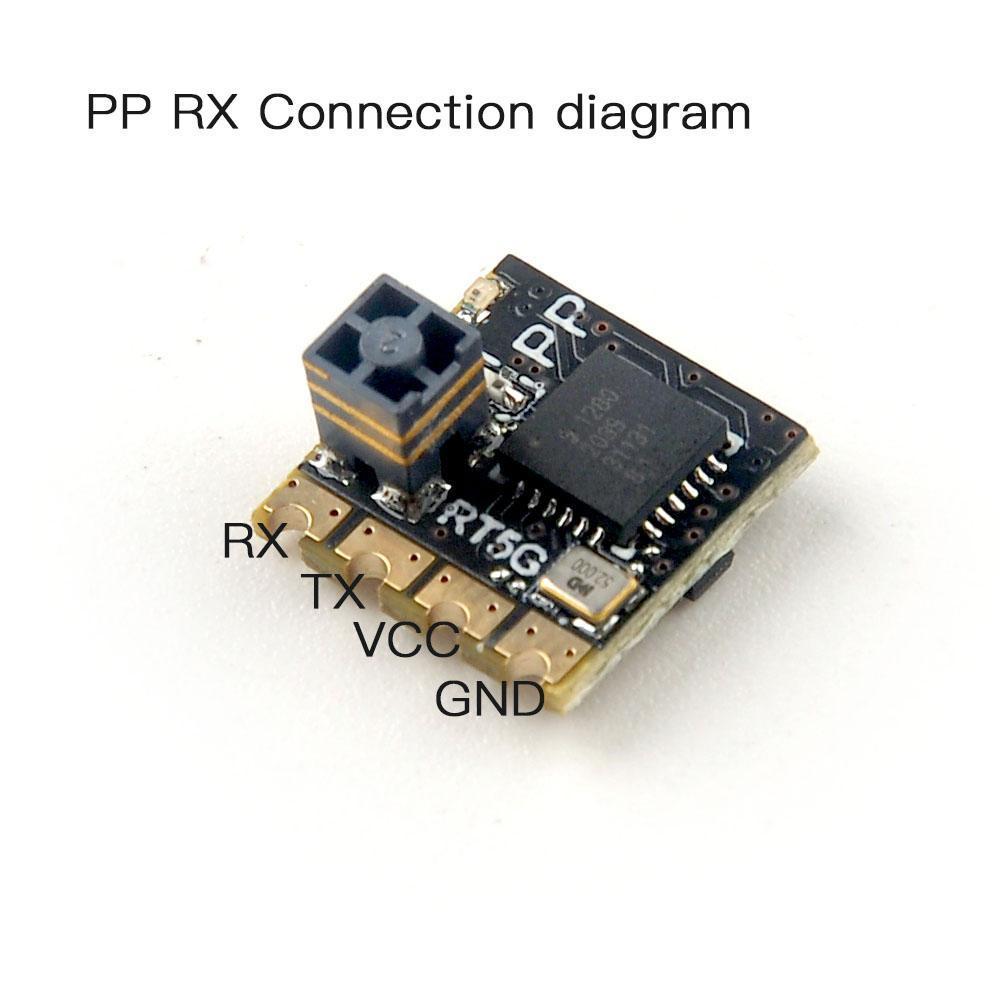 HAPPYMODEL EP2 RX Nano - 2.4G ExpressLRS Long Range Receiver (SX1280) For FPV Racing Drones