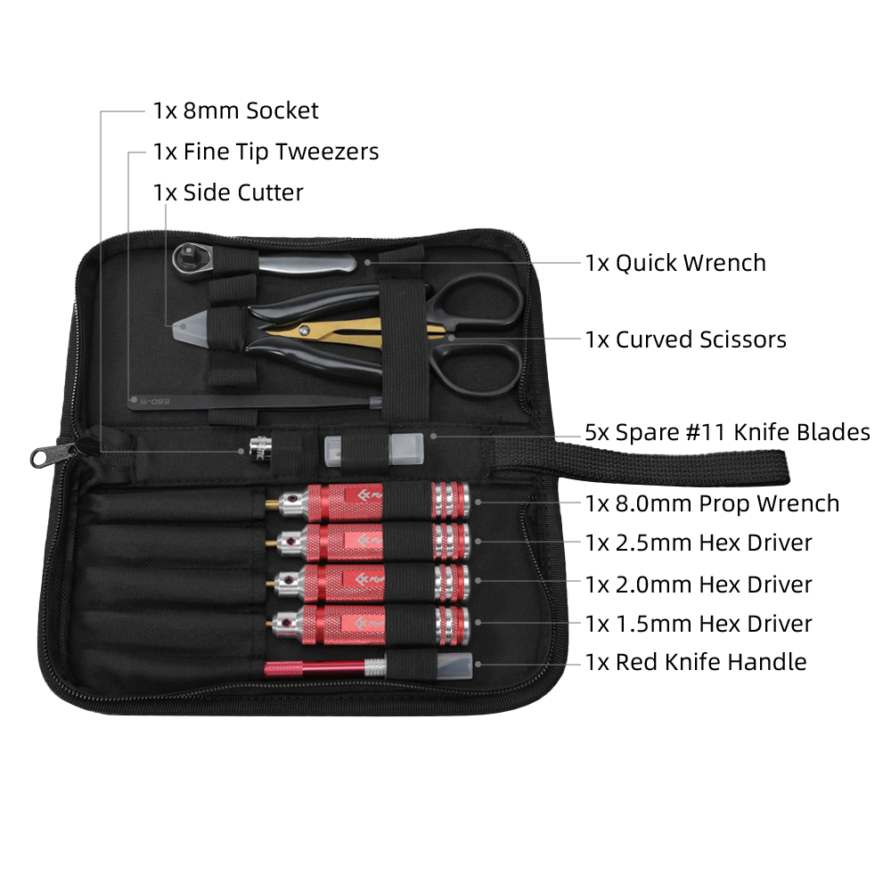 FlyFishRC Tool Kit 9PCS Set