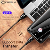 CAFELE QC3.0 Magnetic Micro USB Cable with Type C, Micro Usb and Lightning Connectors-FpvFaster
