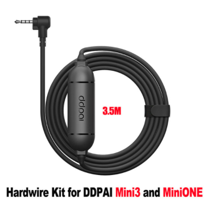 DDPAI 12/24V Micro USB Dash Cam Charger Hard Wire Hardwire Kit for DDPAI Mini3 Mini One Car DVR Dash Cam Mirror Camera Charging Cable-FpvFaster