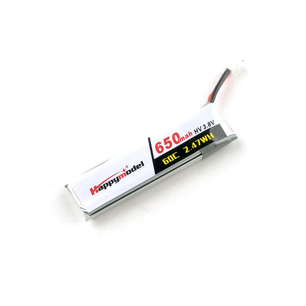 HappyModel 650mAh 1S 30C 3.8V LiPo LiHV Battery PH2.0 Moblite7 [DG]-FpvFaster