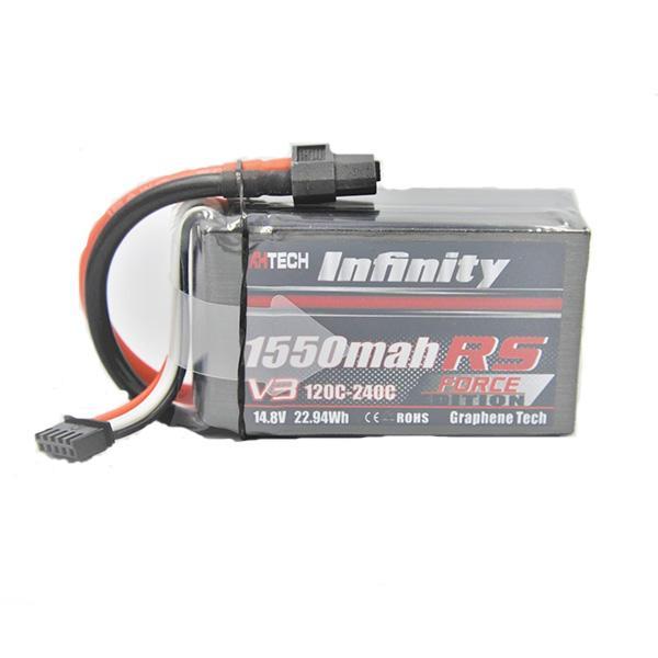 Infinity Square Graphene 1550mAh 4S V3 120C 14.8V LiPo Battery XT60 [DG]-FpvFaster