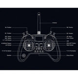 Jumper T-Lite Gamepad Radio Controller 16CH Transmitter Hall Sensor Gimbals CC2500/JP4IN1 Multi-protocol Mode 2-FpvFaster
