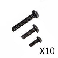 M3 Carbon Steel Hex Screws (10 Pack)-FpvFaster