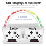 OIVO Dual Controller Charging Dock Station For Xbox ONE Cooling Vertical Stand Games Storage Charger for Xbox ONE/S/X Console-FpvFaster