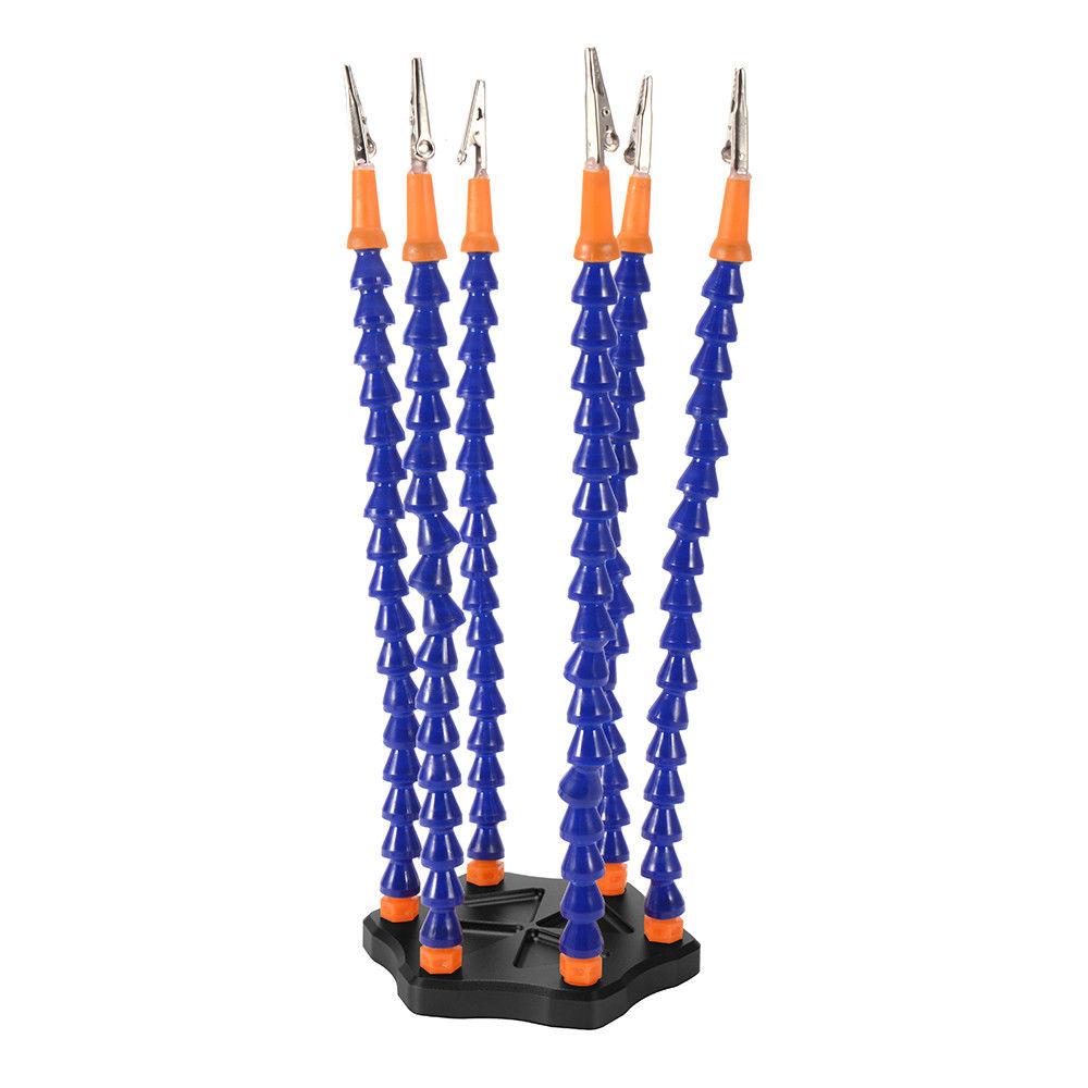 Six Arm Third Hand Helper with Fan for Soldering Station